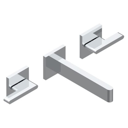 THG ICON-X METAL ? MANETTES Смеситель для раковины, настенный, цвет: хром