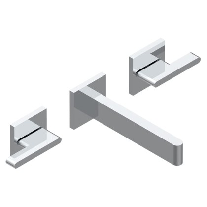 THG ICON-X METAL ? MANETTES Смеситель для раковины, настенный, цвет: хром