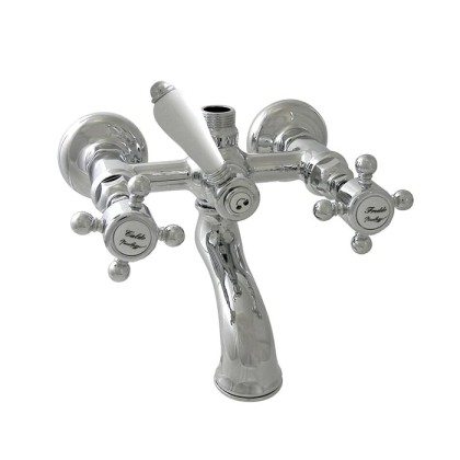 Nicolazzi Half Dome Смеситель для ванны и душа, настенный, с 2мя ручками, на 2 отв., цвет: хром