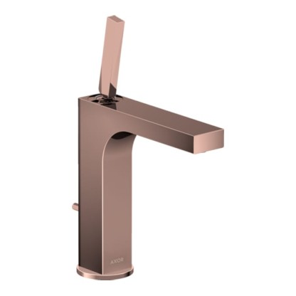 Axor Citterio, Смеситель для раковины 160, на 1 отв., с донным клапаном, цвет: полированное красное золото