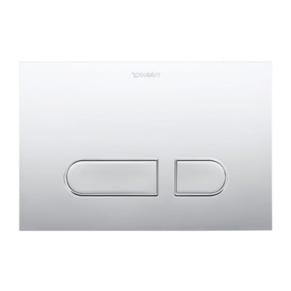 Duravit DuraSystem А1 Клавиша смыва для унитаза, 21.7х14.6см, двойной смыв, фронтальная пластина, цвет: хром