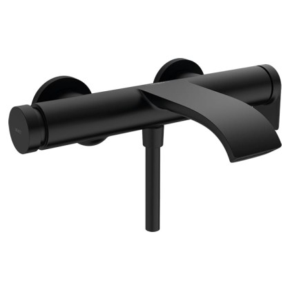 Hansgrohe Vivenis Смеситель для ванны, настенный, цвет: черный матовый