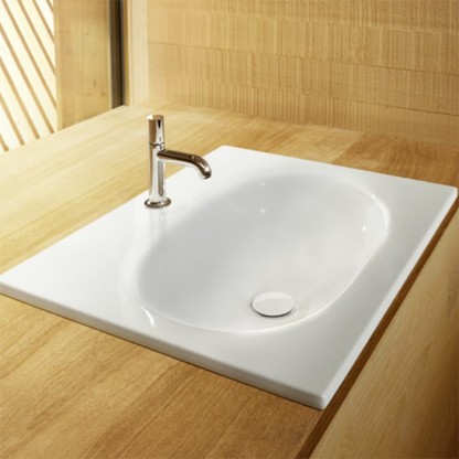 Bette COMODO Раковина встраиваемая на столешницу 60x49.5x12см, с 1 отв., сталь, цвет: белый