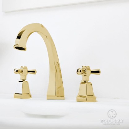 Stella Eccelsa Смеситель для раковины на 3 отверстия 3223TC, цвет: золото