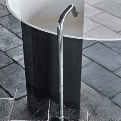 Agape Memory Однорычажный смеситель для ванны, напольный, цвет: хром