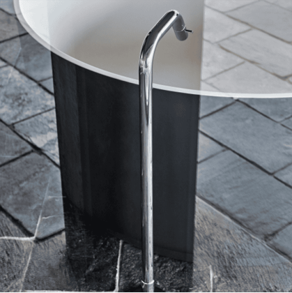 Agape Memory Однорычажный смеситель для ванны, напольный, цвет: хром