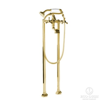 Stella Eccelsa Напольный смеситель для ванны 3274CL306FB с ручным душем, цвет: золото
