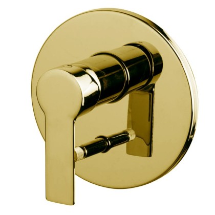 Fima Carlo Frattini Mast Смеситель для душа, встраиваемый, с переключателем на 2 потока, цвет: золото