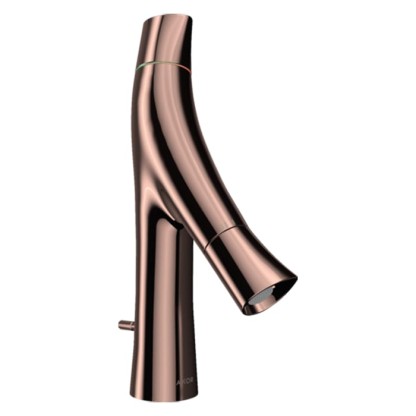 Axor Starck Organic Смеситель для раковины 80, на 1 отв., с донным клапаном, цвет: полированное красное золото