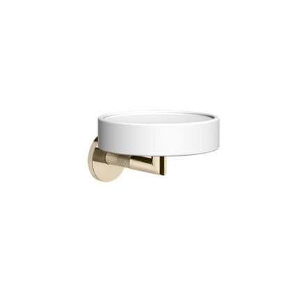 Gessi Anello Мыльница, подвесная, цвет: Finox Brushed Nickel/белый