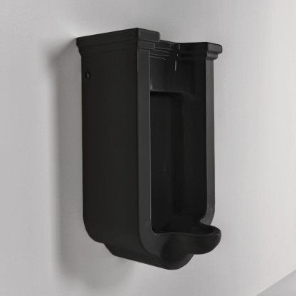 Kerasan Waldorf Писсуар подвесной с сифоном и комплектом крепежей, цвет: черный