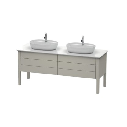 Duravit Luv База напольная 178.8x57х74.3см., с 2 выдв. ящиками, каменной столешницей и раковинами, цвет: серо-коричневый шелковисто-матовый