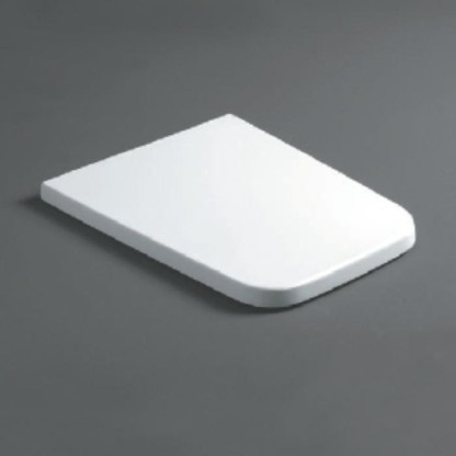 Simas Degrade Cидение для унитазов укороченных DE21/28, с микролифтом, цвет: белый/хром