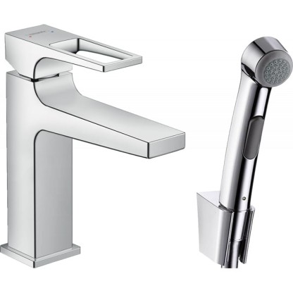 Hansgrohe Metropol Смеситель для биде, на 1 отв., с ручным душем, цвет: хром