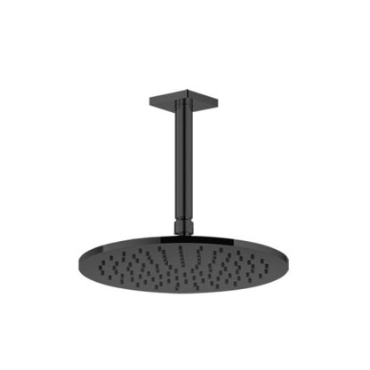 Gessi Rilievo Потолочная душевая головка шарнирная на 1/2", ?250мм, длина изгот. под заказ (105 - 1855мм), цвет: nero XL