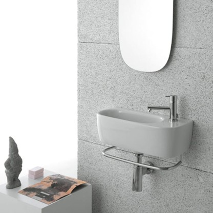 Globo Genesis Раковина 50х22х15 см, 1 отв., подвесная, цвет: белый