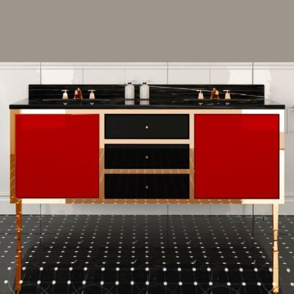 Devon&Devon Jazz 3, Комплект мебели, напольный, Цвет: red/deep black/oro