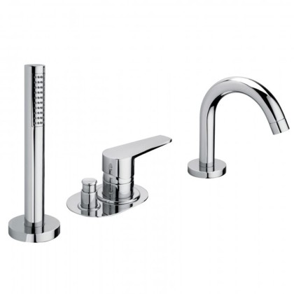 Смеситель для ванны Bongio Pi7, цвет: хром