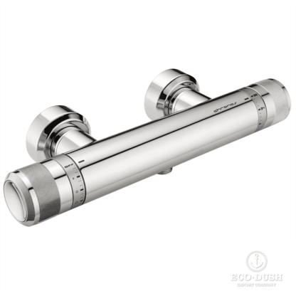 HUBER Chronos Смеситель термостатический настенный для душа, цвет: хром