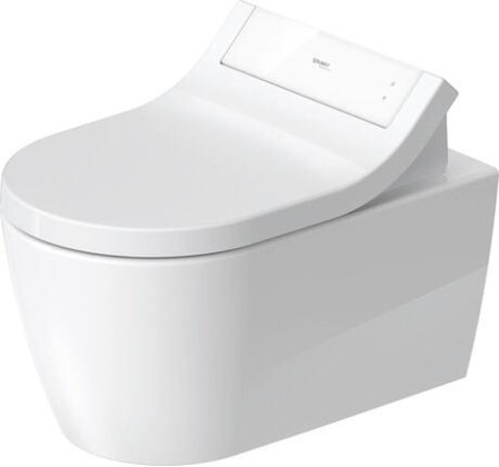 DURAVIT Me by Starck Унитаз подвесной безободковый 57х37см,  для крышки-биде Sensowash, с креплением, цвет: белый