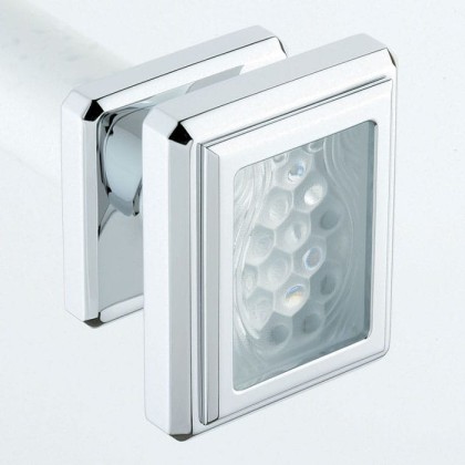 THG Metropolis Cristal Clair Ручка дверная одинарная, средний размер, цвет: хром