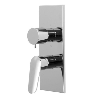 Fima Carlo Frattini Spot F3009X6CR Встраиваемый смеситель на 2/3 источника, металлическая пластина, внешняя часть, цвет: хром