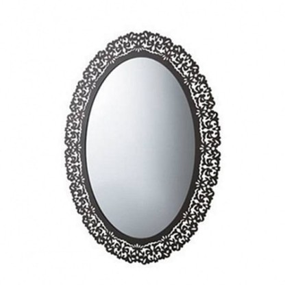 Globo Paestum Зеркало в раме овальное 71х95см, цвет: metallo antico