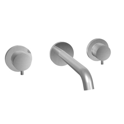 Bongio Time 2020 Смеситель для раковины, встраиваемый, излив: 23см., цвет: нержавеющая сталь