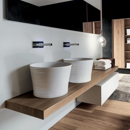 Falper Handmade Раковина 44х44х30 см, без отв., без перелива и сифона, цвет: белый матовый