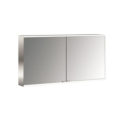 Emco Prime Зеркальный шкаф 130см.,  с подсветкой LED2 Facelift навесная модель, 2-дверки, IP 20 зеркальная задняя стенка