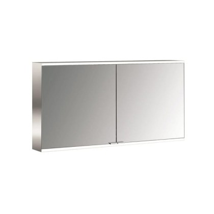 Emco Prime Зеркальный шкаф 130см.,  с подсветкой LED2 Facelift навесная модель, 2-дверки, IP 20 зеркальная задняя стенка