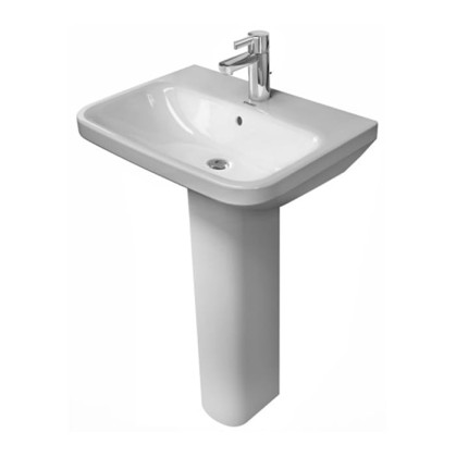 Duravit DuraStyle Раковина 60х44см., 1 отв., подвесная, с пьедесталом, с переливом, цвет: белый