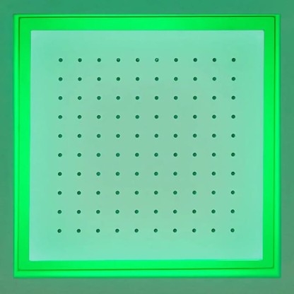 Antonio Lupi Душевая система Meteo 35 x 35 x 11 см, цвет: белый, с подсветкой