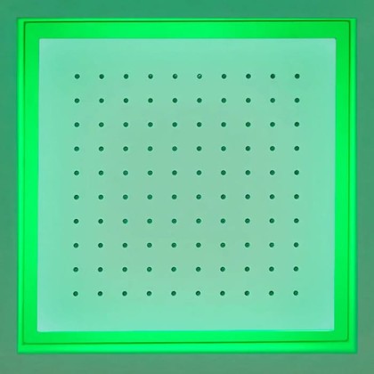 Antonio Lupi Душевая система Meteo 35 x 35 x 11 см, цвет: белый, с подсветкой