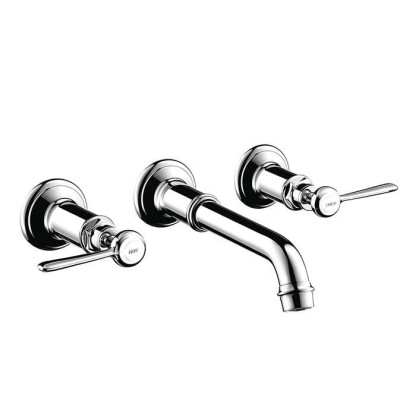 Axor Montreux, Смеситель для раковины на3 отверстия, с рычаговымирукоятками, СМ, внешняя часть, цвет: хром
