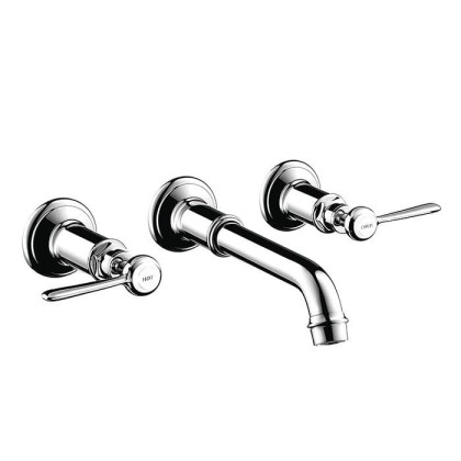 Axor Montreux, Смеситель для раковины на3 отверстия, с рычаговымирукоятками, СМ, внешняя часть, цвет: хром