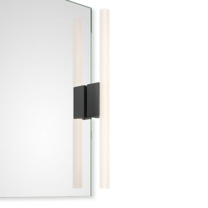 Decor Walther Omega 1 Светильник на зеркало 5x4.5x9(30-60)см, 1x S14D 30-60cm 1 Socket, цвет: черный матовый