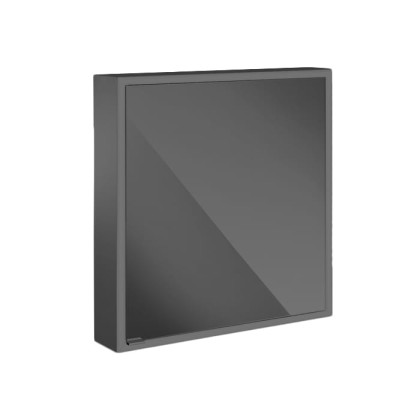 EMCO Prime Зеркальный шкаф 60x70см., с подсветкой, навесной, 1 дверь, R, 2 полки, розетка, цвет: черный