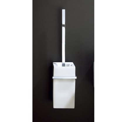 Decor Walther DW 6201 Туалетный ершик h44см, подвесной, фарфор, цвет: белый / хром