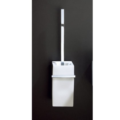 Decor Walther DW 6201 Туалетный ершик h44см, подвесной, фарфор, цвет: белый / хром