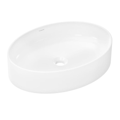 Hansgrohe Xuniva D Раковина-чаша 55х40см., без отв., накладная, без перелива, цвет: белый