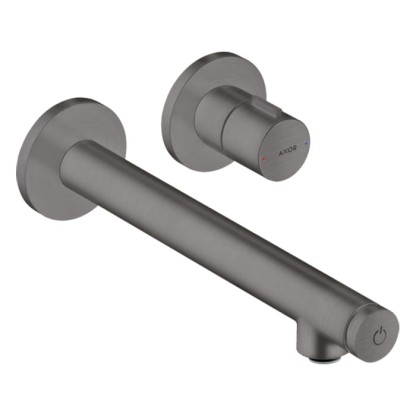 Axor Uno Select Смеситель для раковины, встраиваемый, излив: 22.1см., цвет: шлифованный черный хром