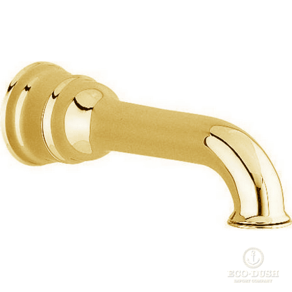 CISAL Излив настенный 220 мм для ванны, цвет: золото