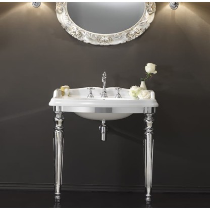 3SC Consolle Консоль King 71х54хh97см, с раковиной LA01 и сифоном, напольная, цвет: хром