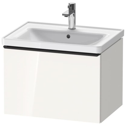 Duravit D-Neo Тумбочка подвесная 63х44x45.2см., раковина, 1 ящик, цвет: белый высокоглянцевый