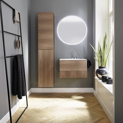 Burgbad Coco Комплект подвесной мебели 60x50x40 см, цвет: коньячный орех