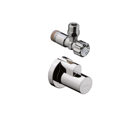 Hansgrohe Угловой вентиль,с декоративной накладкой, цвет: шлифованный никель