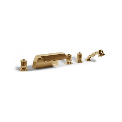 Смеситель для ванны Bongio Impero, цвет: золото/swarovski