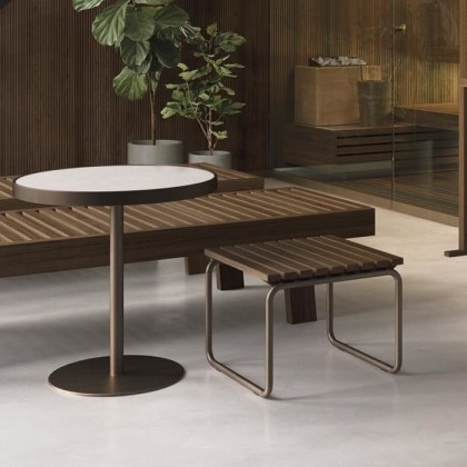 Effegibi Столик 60?x60 см, каркас из окрашенного алюминия, столешница из фарфорового керамогранита, цвет: белый