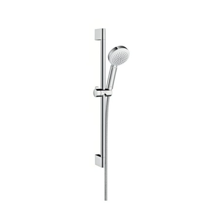 Hansgrohe Crometta Душевой набор: штанга 65см., ручной душ 100, 1jet (Rain), шланг, цвет: белый/хром